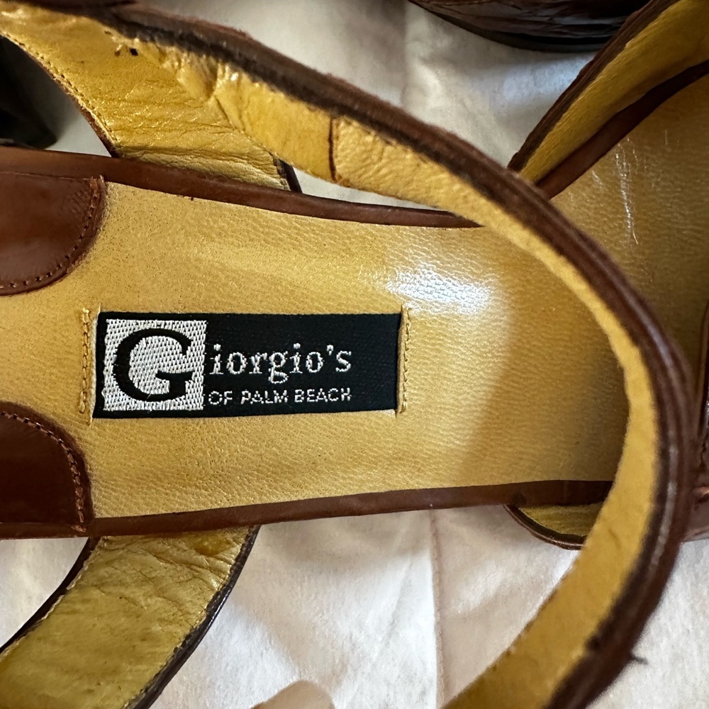 NWOT Giorgio’s of Palm Beach Genuine Crocodile Heels - Picture 8 of 13